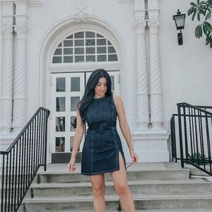 Zara Denim mini dress